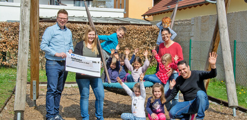 Spendenübergabe an Kindergarten in Bad Saulgau
